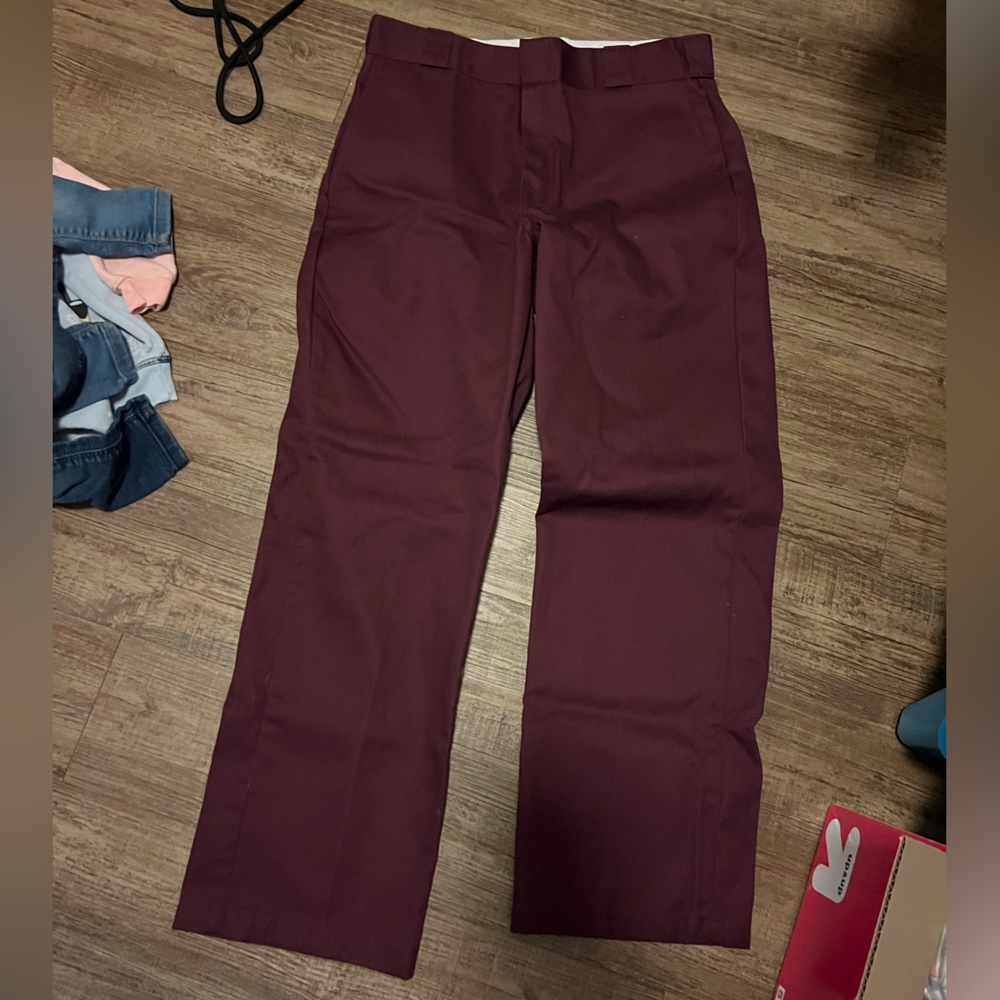 Dickies 874 Original Fit Maroon Pants
